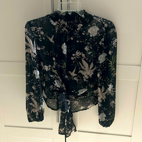 Rachel Zoe sheer blouse. - Picture 1 of 3